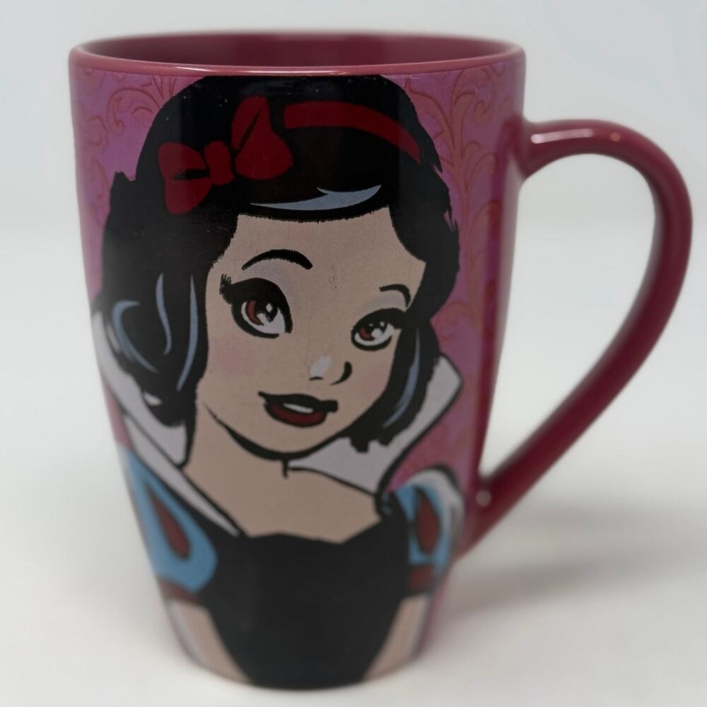 Disney Parks Authentic Original Purple Black Blue Red Snow White Mug 5" Tall‎